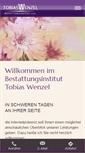 Mobile Screenshot of bestattung-wenzel.de